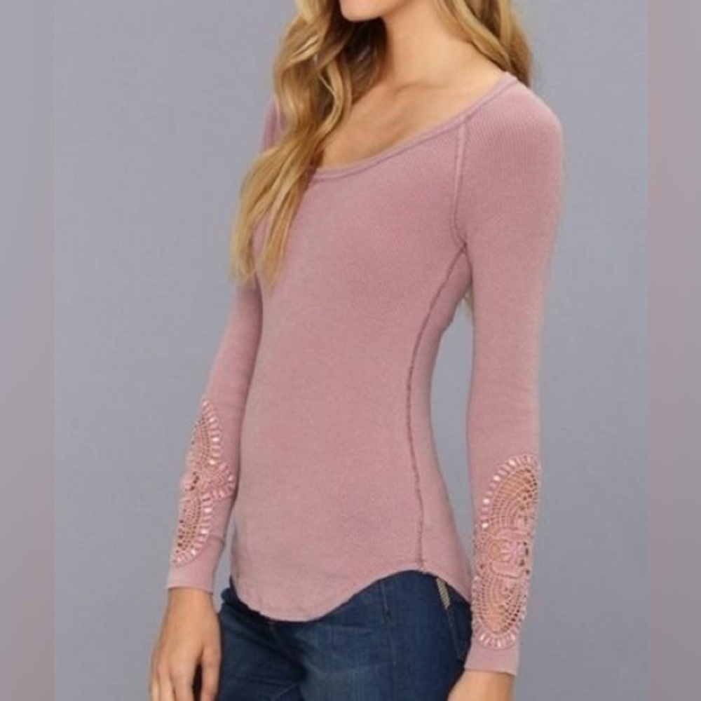 Free People Synergy Cuff thermal shirt